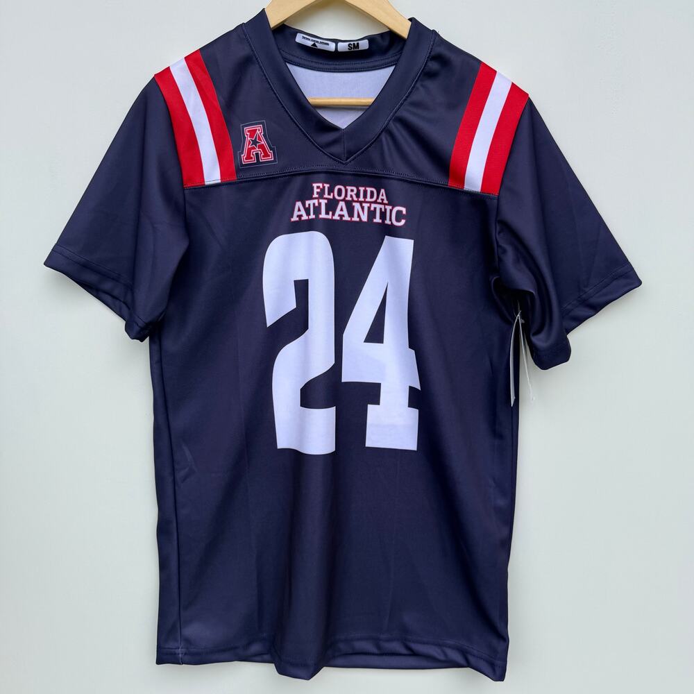 NWT Florida Atlantic University Owls #24 Replica Football Jersey